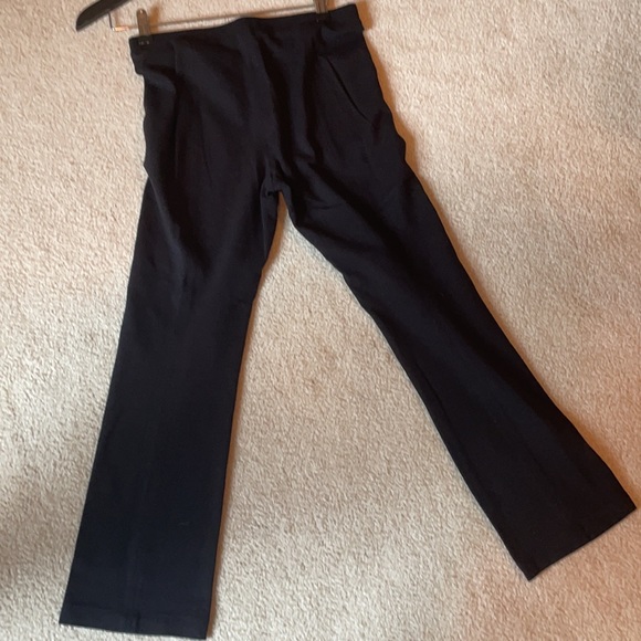 Crop Pants BCBG Black Elastic Waist Pants -M - Picture 7 of 10